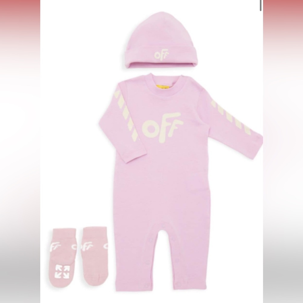 Off white jumpsuit size 3-6 wore once